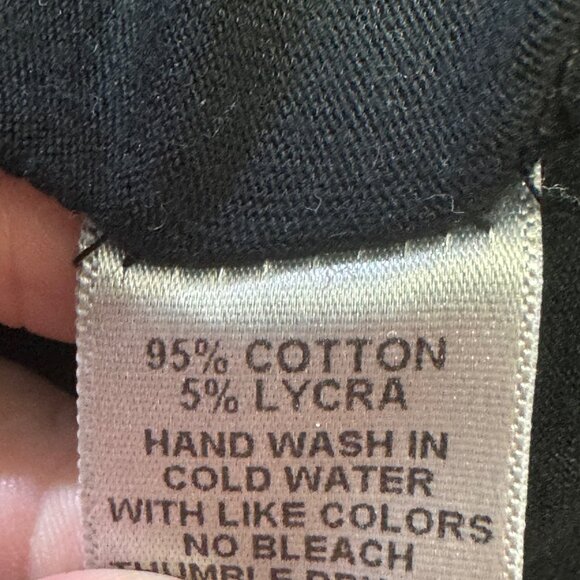 Olivia Moon Size Medium Embroidered Floral Black T-Shirt    Made In USA - Picture 6 of 8